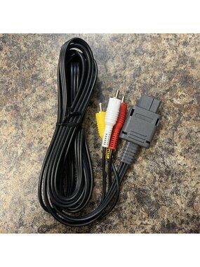 New Nintendo SNES N64 Gamecube OEM AV RCA cable - Authentic